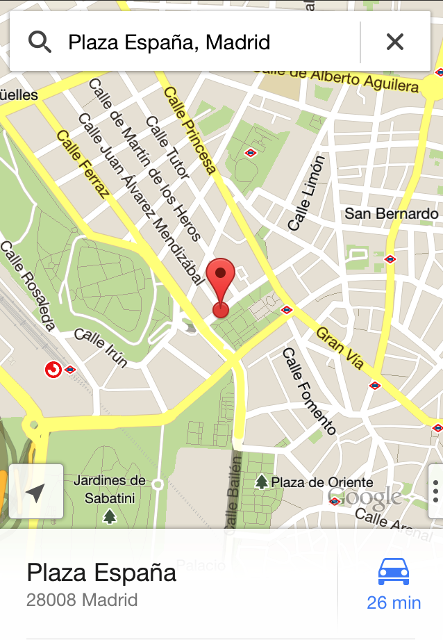 google mapas iphone 